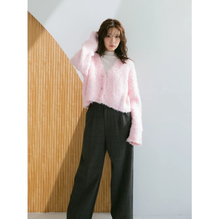 フェイクウール折返しベルトパンツ | MERCURYDUO | 詳細画像2 