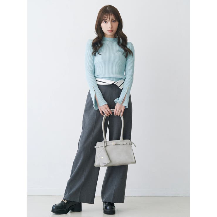 フェイクウール折返しベルトパンツ | MERCURYDUO | 詳細画像20 