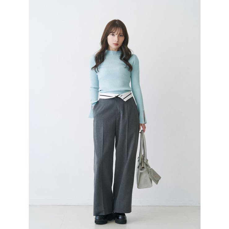 フェイクウール折返しベルトパンツ | MERCURYDUO | 詳細画像21 