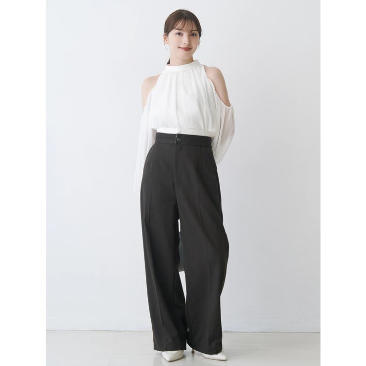 フェイクウール折返しベルトパンツ | MERCURYDUO | 詳細画像30 