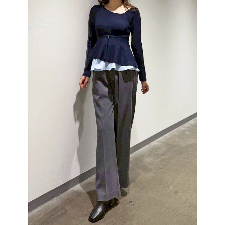 フェイクウール折返しベルトパンツ | MERCURYDUO | 詳細画像35 