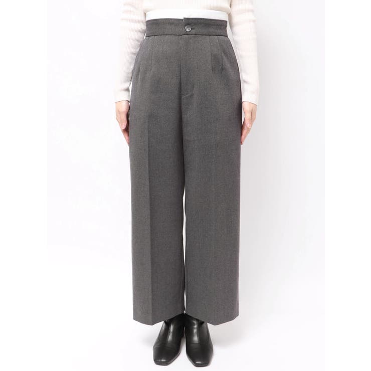 フェイクウール折返しベルトパンツ | MERCURYDUO | 詳細画像46 