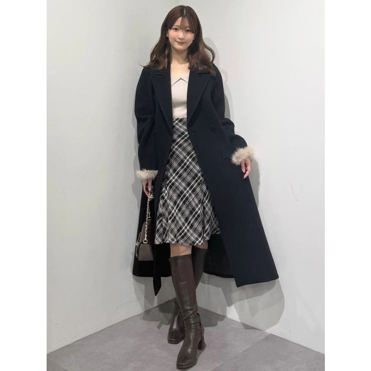 オリジナルロービングチェックニーレングススカート | MERCURYDUO | 詳細画像23 