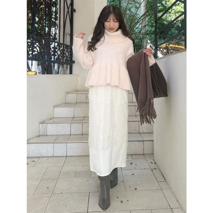 レースレイヤードナロースカート | MERCURYDUO | 詳細画像10 