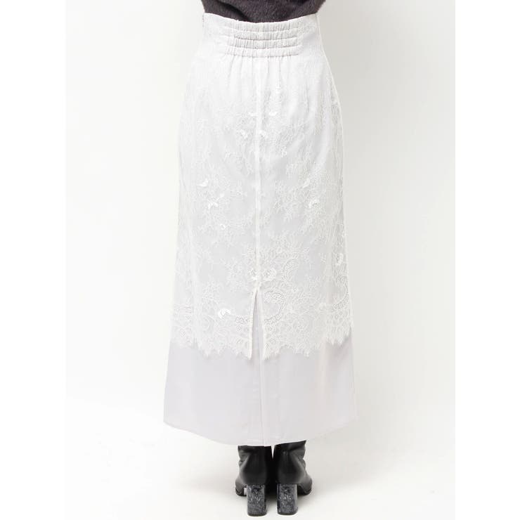 レースレイヤードナロースカート | MERCURYDUO | 詳細画像15 