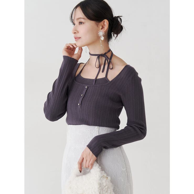 レースレイヤードナロースカート | MERCURYDUO | 詳細画像4 