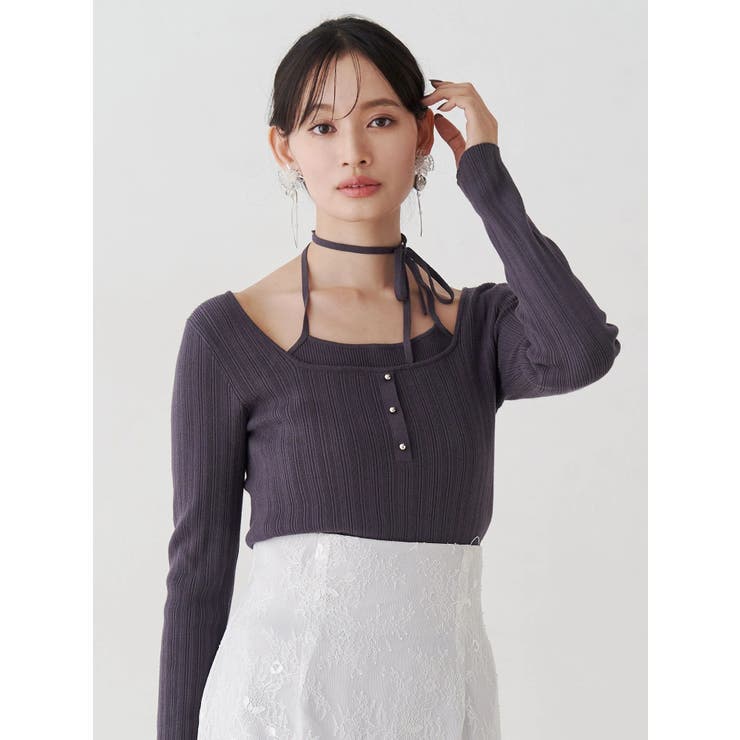 レースレイヤードナロースカート | MERCURYDUO | 詳細画像5 