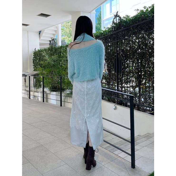 レースレイヤードナロースカート | MERCURYDUO | 詳細画像9 