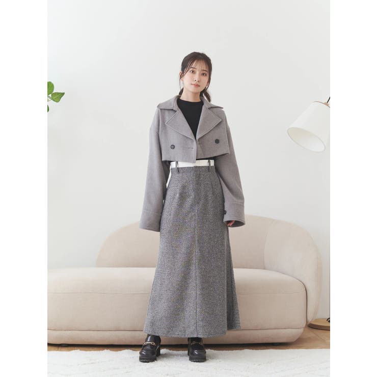 ウエストレイヤードナロースカート | MERCURYDUO | 詳細画像18 