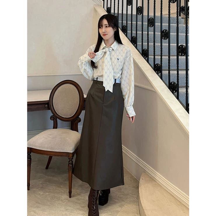 ウエストレイヤードナロースカート | MERCURYDUO | 詳細画像23 