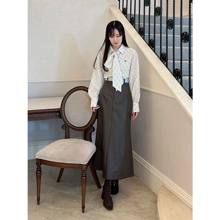 ウエストレイヤードナロースカート | MERCURYDUO | 詳細画像24 