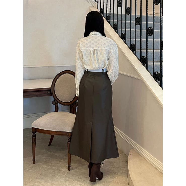 ウエストレイヤードナロースカート | MERCURYDUO | 詳細画像25 