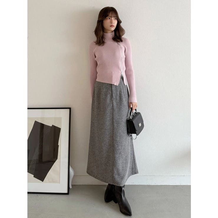 ウエストレイヤードナロースカート | MERCURYDUO | 詳細画像29 