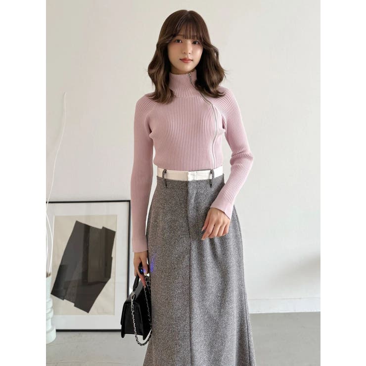 ウエストレイヤードナロースカート | MERCURYDUO | 詳細画像31 