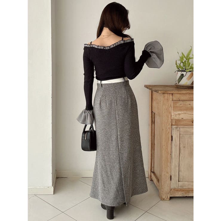 ウエストレイヤードナロースカート | MERCURYDUO | 詳細画像34 