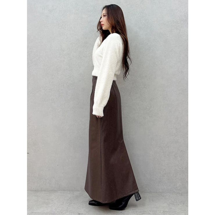 ウエストレイヤードナロースカート | MERCURYDUO | 詳細画像36 