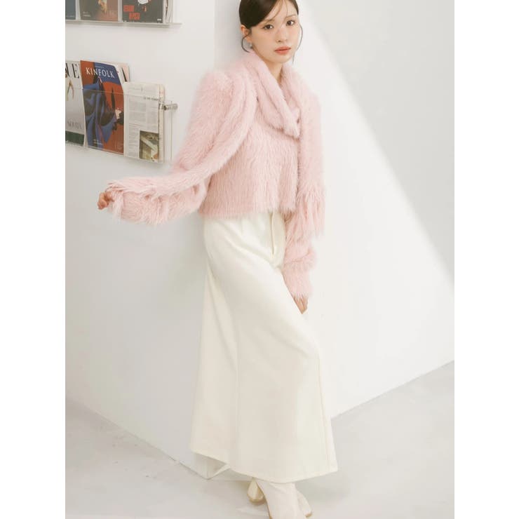 アイボリー | ウエストレイヤードナロースカート | MERCURYDUO