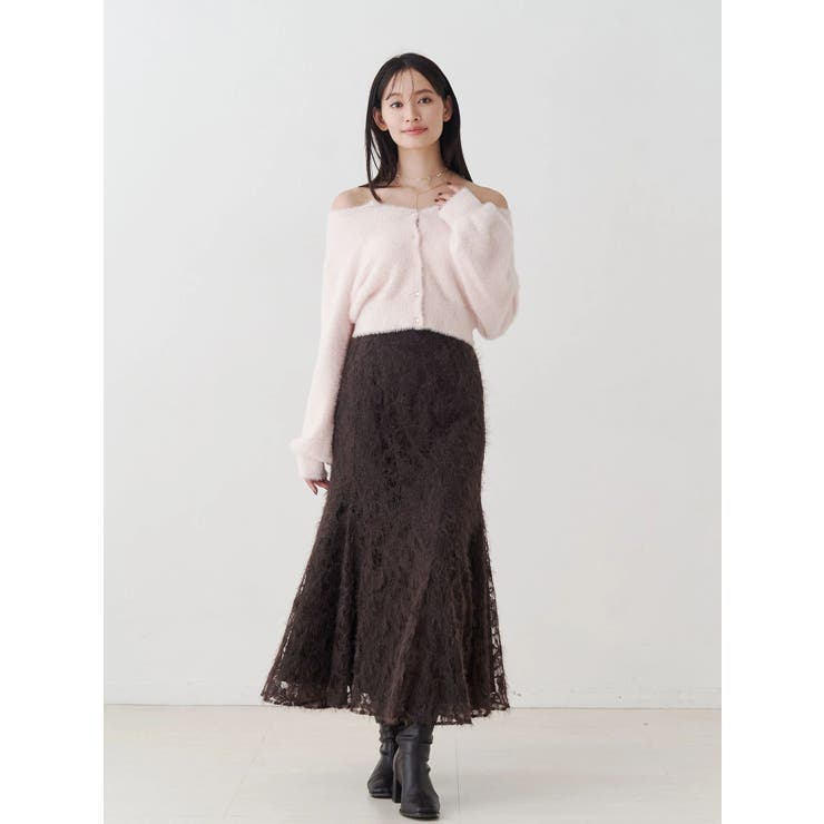 シャギーエンブロイダリースカート | MERCURYDUO | 詳細画像10 