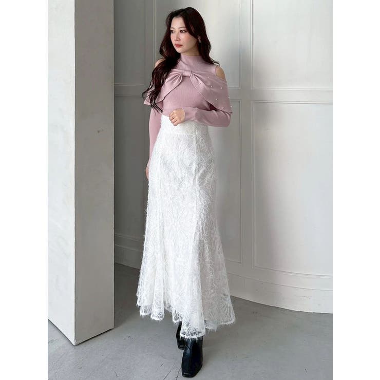 シャギーエンブロイダリースカート | MERCURYDUO | 詳細画像12 