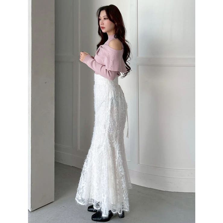 シャギーエンブロイダリースカート | MERCURYDUO | 詳細画像13 