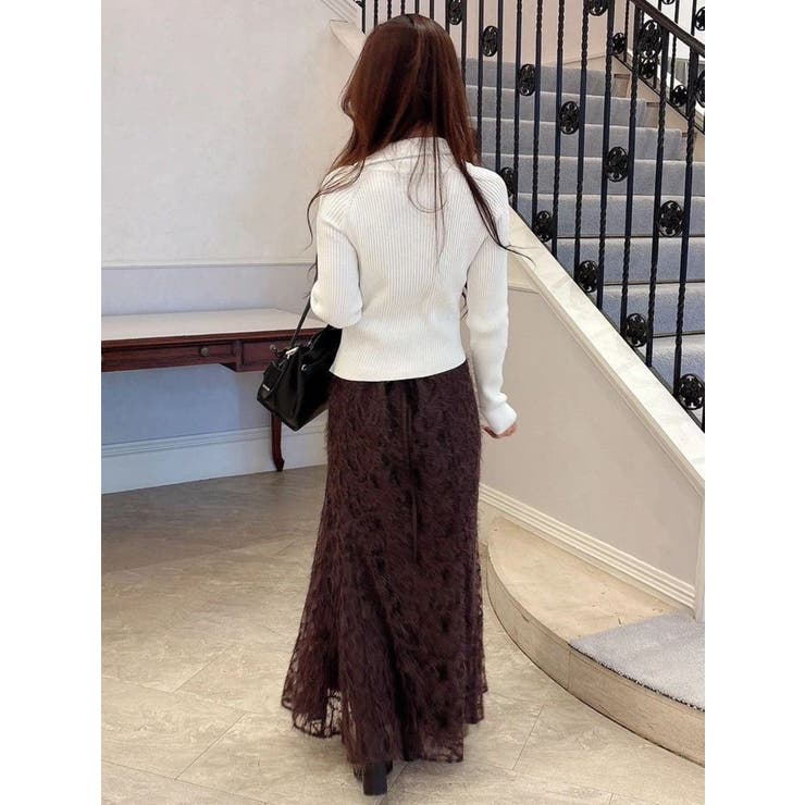 シャギーエンブロイダリースカート | MERCURYDUO | 詳細画像23 