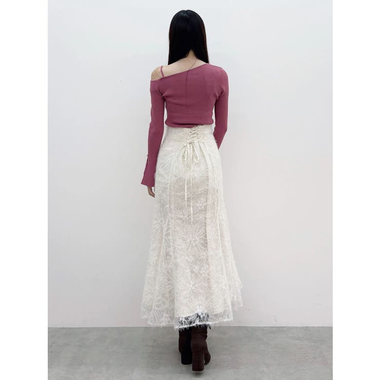 シャギーエンブロイダリースカート | MERCURYDUO | 詳細画像29 