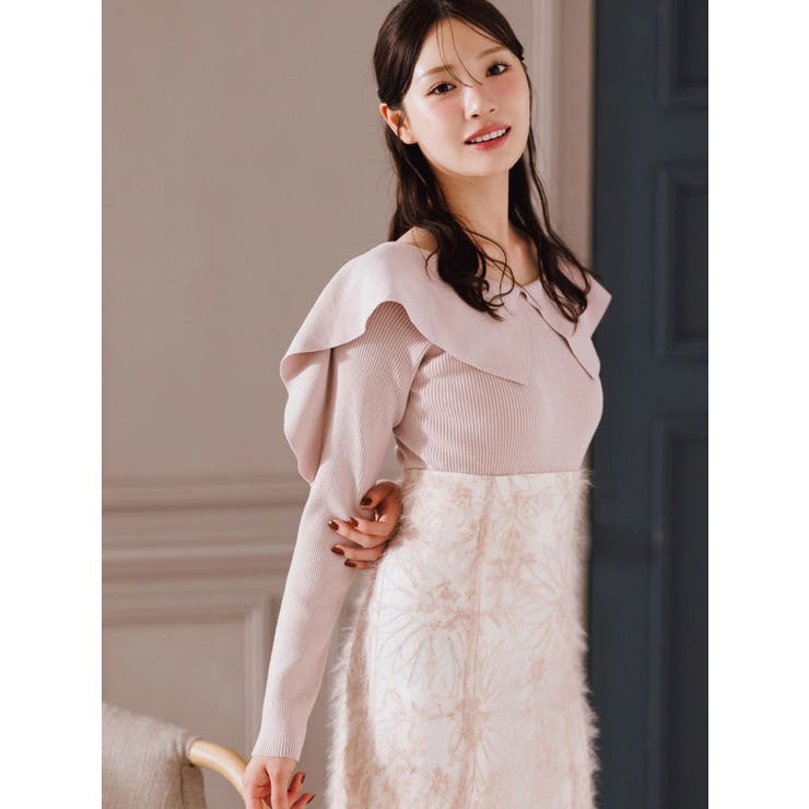 シャギーエンブロイダリースカート | MERCURYDUO | 詳細画像3 