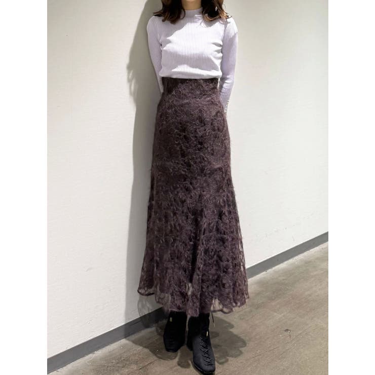 シャギーエンブロイダリースカート | MERCURYDUO | 詳細画像32 