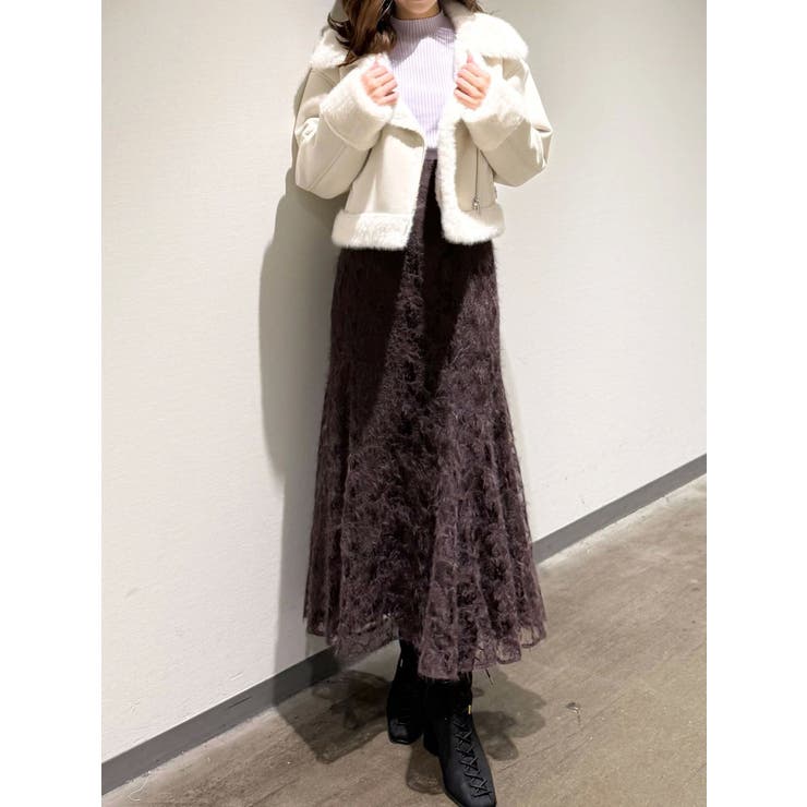 シャギーエンブロイダリースカート | MERCURYDUO | 詳細画像34 