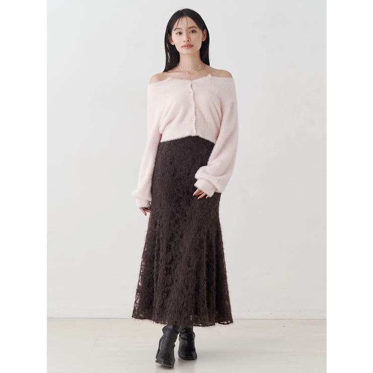 シャギーエンブロイダリースカート | MERCURYDUO | 詳細画像9 