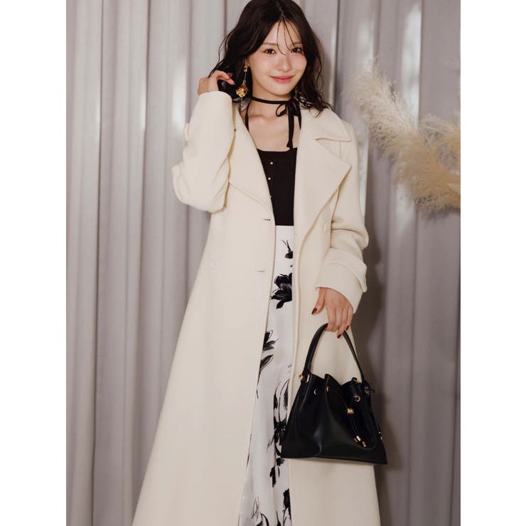 フロッキープリントフレアスカート | MERCURYDUO | 詳細画像9 