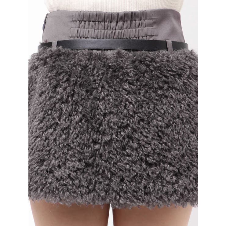 プードルファーライクミニスカート | MERCURYDUO | 詳細画像17 