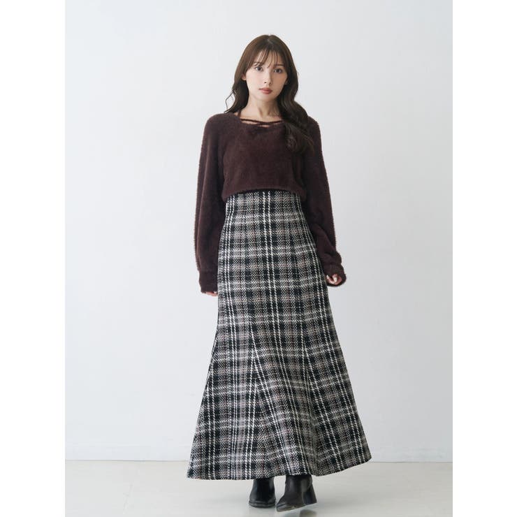 オリジナルロービングチェックマーメイドスカート | MERCURYDUO | 詳細画像19 