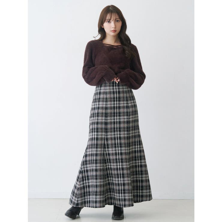 オリジナルロービングチェックマーメイドスカート | MERCURYDUO | 詳細画像20 