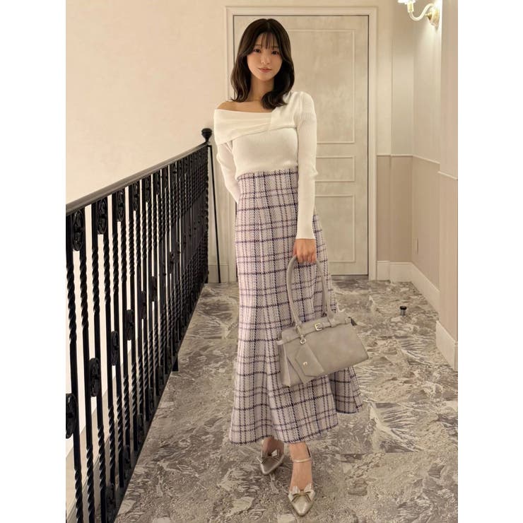 オリジナルロービングチェックマーメイドスカート | MERCURYDUO | 詳細画像28 