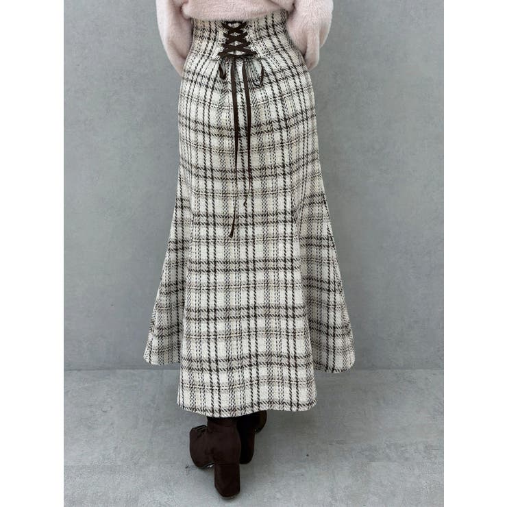 オリジナルロービングチェックマーメイドスカート | MERCURYDUO | 詳細画像42 
