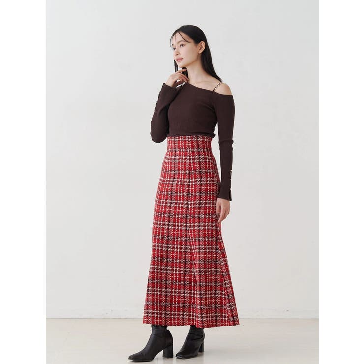 オリジナルロービングチェックマーメイドスカート | MERCURYDUO | 詳細画像5 