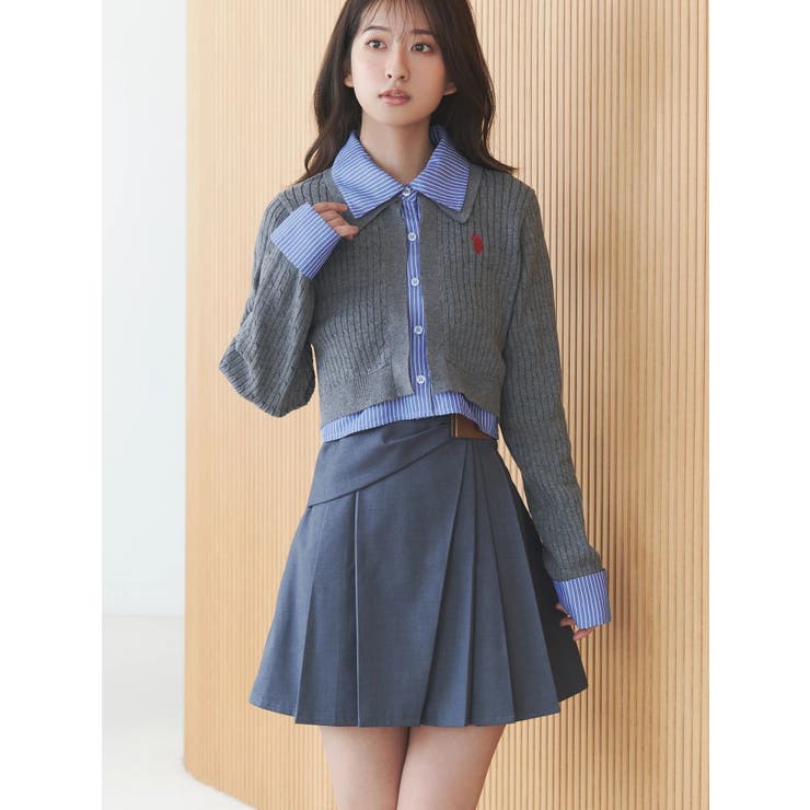 U.S. POLO ASSN.別注アシメプリーツスカパン | MERCURYDUO | 詳細画像1 