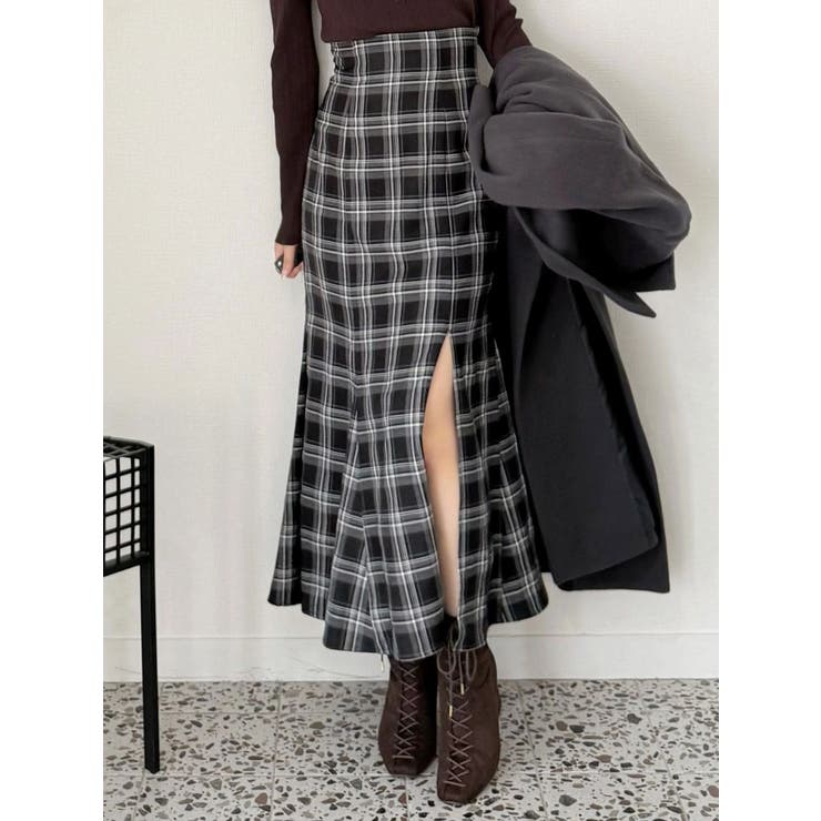 バックレースアップストレッチマーメイドスカート | MERCURYDUO | 詳細画像10 