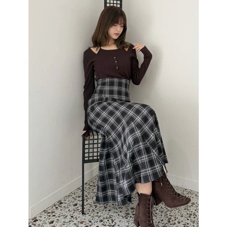 バックレースアップストレッチマーメイドスカート | MERCURYDUO | 詳細画像11 