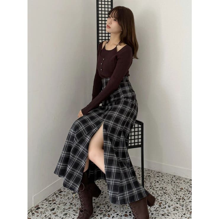 バックレースアップストレッチマーメイドスカート | MERCURYDUO | 詳細画像12 