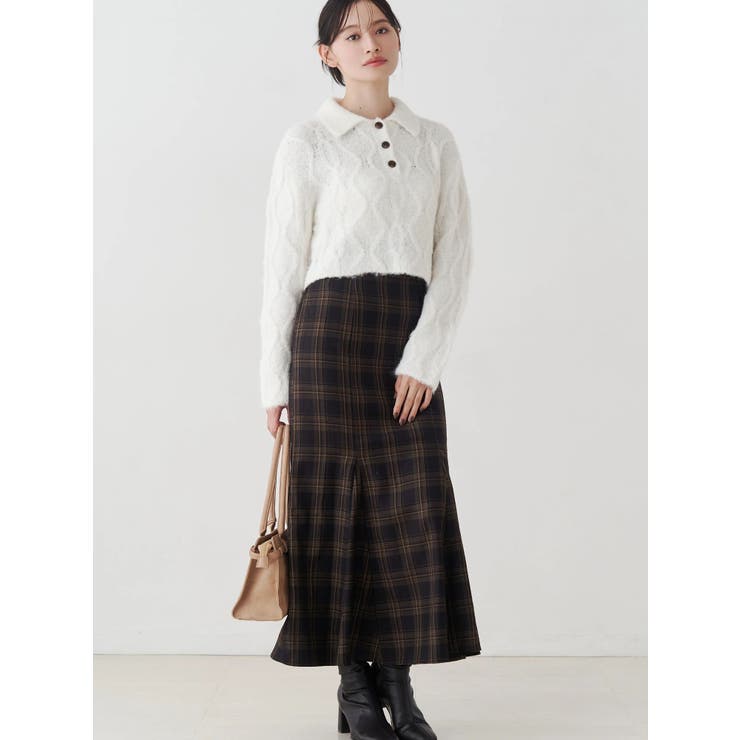 バックレースアップストレッチマーメイドスカート | MERCURYDUO | 詳細画像7 