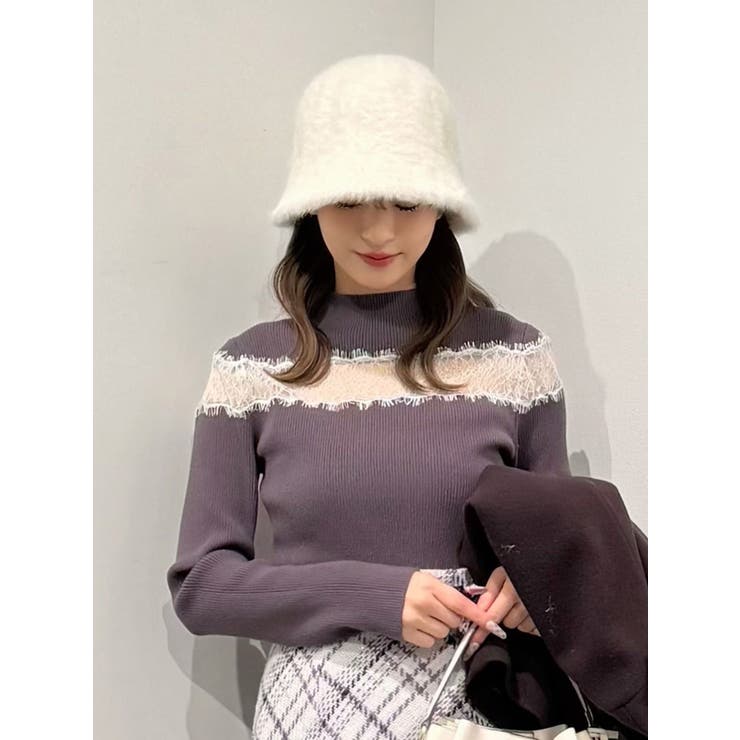 オフホワイト | ファーバケハ | MERCURYDUO