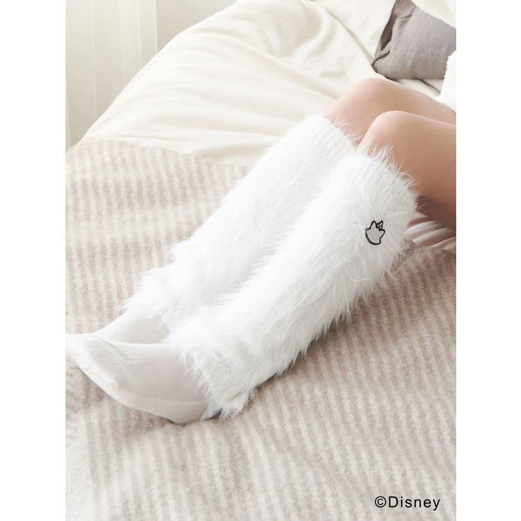 オフホワイト | 【ディズニーコレクション】おしゃれキャット/ ロングシャギーレッグウォーマー | MERCURYDUO