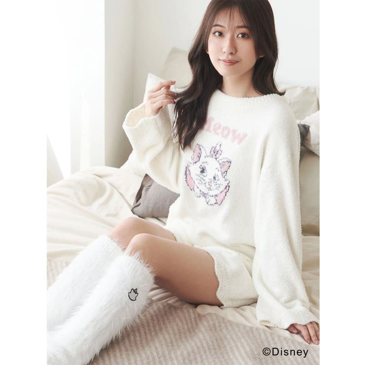 オフホワイト | 【ディズニーコレクション】おしゃれキャット/ ルームウェアセットアップ | MERCURYDUO