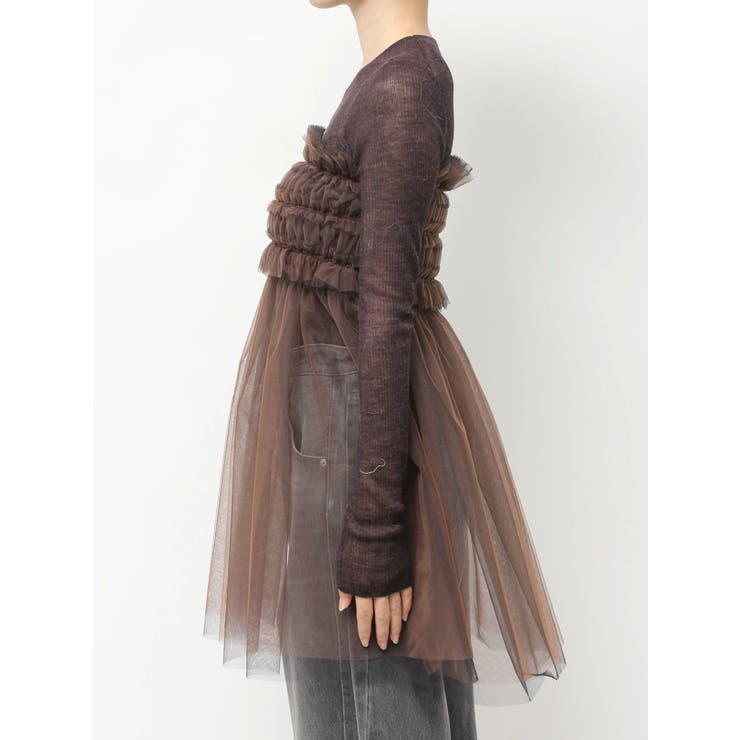 【OUNNOUN】チュールギャザーマルチウェイビスチェ | MERCURYDUO | 詳細画像11 