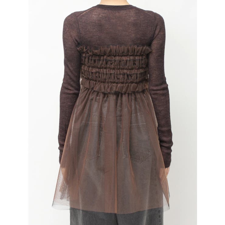 【OUNNOUN】チュールギャザーマルチウェイビスチェ | MERCURYDUO | 詳細画像12 