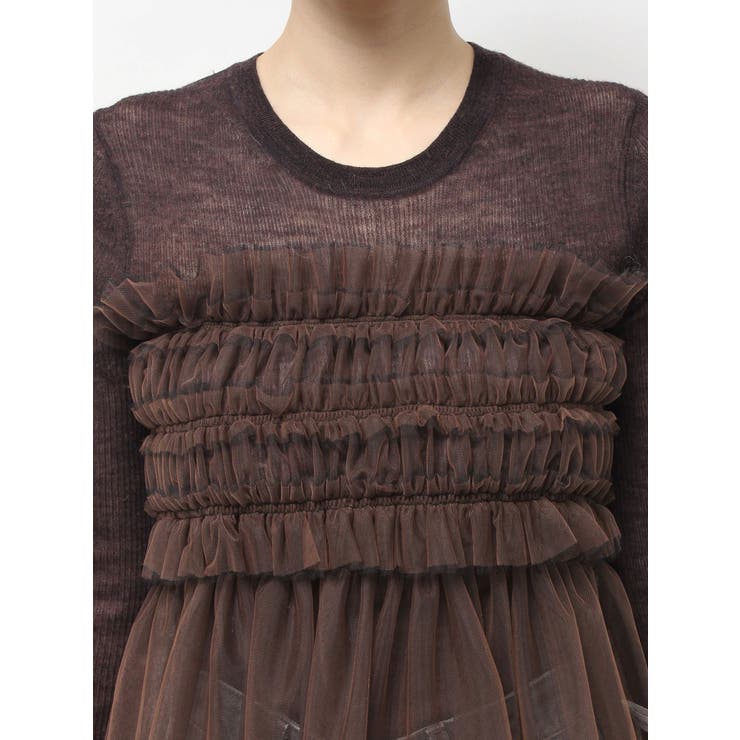 【OUNNOUN】チュールギャザーマルチウェイビスチェ | MERCURYDUO | 詳細画像13 