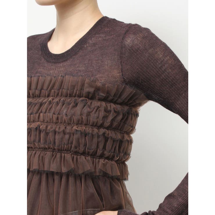 【OUNNOUN】チュールギャザーマルチウェイビスチェ | MERCURYDUO | 詳細画像14 