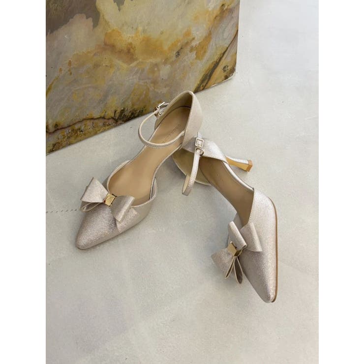 シルバー | グリッターリボンパンプス | MERCURYDUO